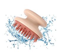 Spazzola massaggiante per cuoio capelluto, esfoliante in morbido silicone, stimola il cuoio capelluto per accelerare la crescita dei capelli, rimuove la forfora (rosa)