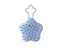 Spazzola massaggiante per cuoio capelluto in silicone, strumento per lavare i capelli bagnati/asciutti, per uomini e donne, massaggio esfoliante delicato alla testa, accessorio portatile per la cura