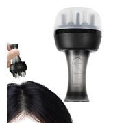 Spazzola massaggiante per cuoio capelluto, pratica spazzola per massaggiare la testa, 2 in 1, applicatore per olio scalpo, applicatore per rilassamento, pulizia profonda, 4 x 4 x 7 cm