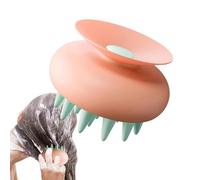 Spazzola massaggiante per cuoio capelluto - Spazzola massaggiante in silicone per capelli | Scrubber esfoliante per cuoio capelluto | Massaggiatore per la testa con grande ventosa | Facile da riporre