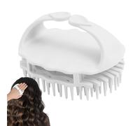 Spazzola massaggiante per cuoio capelluto, spazzola per lo shampoo, massaggiatore per il cuoio capelluto in silicone morbido, con manico, scrub per la rimozione della forfora, per la maggior parte dei