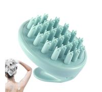Spazzola massaggiante per cuoio capelluto, strumento per il lavaggio dei capelli in morbido silicone per una pulizia profonda, scrubber ergonomico per districare i capelli asciutti e bagnati