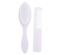 Spazzola Massaggiante per Ragazzo Ragazza in Abs, Bianca, Set Pettine | Districare Nodi e Portare Comodità, Design Semplice e Creativo, Uso Shampoo Durante Bagnetto