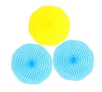 Spazzola Massaggiante per Testa 3 Pezzi in ABS per Doccia | Rimuove Cellule Morte e Riduce Desquamazione, Aiuta la Circolazione, per Styling e Applicazione Colore Casuale