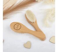 Spazzola massaggiante personalizzata in legno per bambini, spazzola per capelli personalizzata con nome del bambino, spazzola per capelli per baby shower (1 pezzo)
