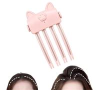 Spazzola massaggiante riscaldata per il cuoio capelluto, strumento per lo styling per un maggiore volume all'attaccatura dei capelli, con doppio controllo della temperatura, 1 pezzo, rosa