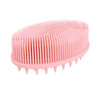 Spazzola Massaggiante Silicone per Bagno e Shampoo Esfoliante per Capelluto Facile Rosa Resistente e Non Assorbente