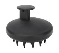 Spazzola massaggiatrice in silicone per il cuoio capelluto per il lavaggio dei capelli e la rimozione della forfora, nera