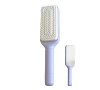 Spazzola Massaggio Capelli, Pettine Pulente, Spazzolla Portatile | Circa 24x6 Cm/9,45x2,36 Pollici Taglia Compatta Autopulente Manico Rotante, Per Lisci Ricci Con Funzione Relax Cuoio Capelluto