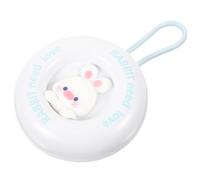 Spazzola Massaggio Cuoio Capelluto in Silicone ABS Bianco, Cartoon | Shampoo e Pulizia, Design Piccolo Gancio, Facile da Riporre, Uso Quotidiano in Bagno