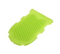 Spazzola Massaggio in Silicone 2 in 1 Verde, Design Ergonomico | Inserimento Dita su Due Lati, per Doccia e Bagno, Accessorio Corpo Struttura a Doppia Faccia