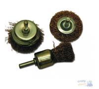 Spazzola Maurer In Acciaio In Set Pz 5 Con Gambo Gambo Mm 6