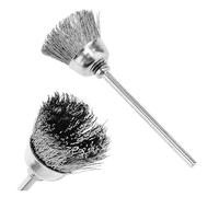 Spazzola metallica in acciaio inossidabile da 8 mm con testa a forma di ciotola e gambo da 2,35 mm, accessori for utensili for la pulizia dei metalli degli utensili da trapano
