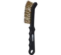 KS Tools Spazzola metallica 201.2340 Pulitura pastiglia freno filo di ottone 2 file liscia
