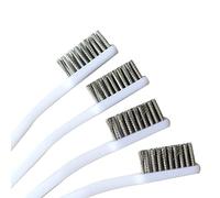 Spazzola metallica in ottone antiruggine Piccoli pennelli per la pulizia di sverniciatore metallo legno-rustoleum tessuto vernice spray 2 paia di spazzole metalliche per la pulizia di piccole parti