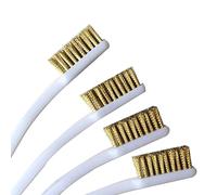 Spazzola metallica in ottone antiruggine Piccoli pennelli per la pulizia di sverniciatore metallo legno-rustoleum tessuto vernice spray 2 paia di spazzole metalliche per la pulizia di piccole parti