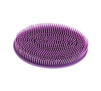 Spazzola morbida in silicone esfoliante per baby shower spazzola da allenamento antiscivolo per massaggi, colore: viola