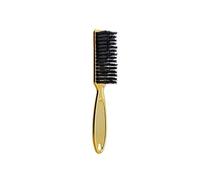Spazzola morbida per capelli da parrucchiere, testa ad olio, pettine maschile per la schiena, per tagliare i capelli, collo e barba, strumenti da barbiere (oro)