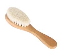 Spazzola Morbida per Capelli di Capra, Pettine per Toelettatura per Massaggio Alla Testa del Bambino Setole di Capra Lisce con Manico in Legno