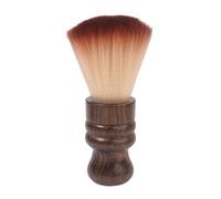 Spazzola morbida per spolverare il collo Spazzola per capelli per la pulizia del viso da barbiere Rimozione dei capelli con manico in legno spazzate rimozione salone spolverino collo morbido barbiere