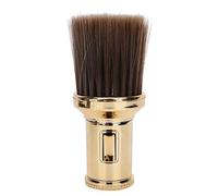 Spazzola multifunzionale per capelli spezzati, morbida e leggera, adatta alla pelle, per collo barbiere, per spolverare la barba, rasatura, taglio di capelli, pulizia, uso (Oro)