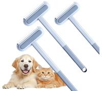 Spazzola multifunzione per la rimozione dei peli di gatto e cane, spazzola lavabile e riutilizzabile per tappeti e divani - Manico lungo regolabile con bocchetta a lancia e tergivetro (3pcs)