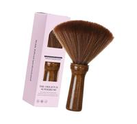 Spazzola naturale per detriti di capelli con impugnatura in legno, adatta per la cura dei capelli e le attrezzature uditive, spazzola per spolverare le superfici multiple