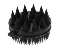 Spazzola Neri Silicone Massaggiante da Bagno per Ragazzo Ragazza | Strumento Delicato per Doccia e Casa, con Supporto Gel, Design Creativo, Uso su Corpo e Testa
