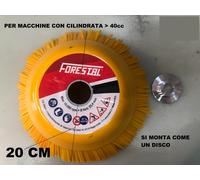 SPAZZOLA NYLON FORESTAL 20CM PER DECESPUGLIATORE ATTACCO UNIVERSALE R303445