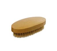 Spazzola ovale per scarpe in legno setole chiare Beige