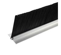 Spazzola paraspifferi per porte, Paraspifferi in lega di alluminio for porte e spazzole, setole in nylon argento da 20-300 mm(Silver-t Type,70mm)