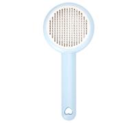 Spazzola per animali domestici, con setole in acciaio inox e manico ergonomico; ideale per rimuovere i capelli sciolti e ridurre gli allergeni.