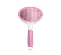Spazzola per animali domestici per cani, gatti e animali di piccola taglia, rimuove delicatamente i grovigli di peli sciolti e lo sporco, perni in acciaio inox, manico in ABS, autopulente, mantiene la