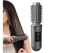 Spazzola per arricciare termica, styler per capelli ricaricabile da 2600 mAh, design per lisciare i capelli da 1,5 pollici, costruzione in materiale ceramico, spazzola per styling con calore regolabil