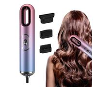 Spazzola per asciugacapelli per asciugare e modellare i capelli, design senza ventole con protezione contro il surriscaldamento, spazzola per capelli con aria calda, per casa, salone, donne, uomini