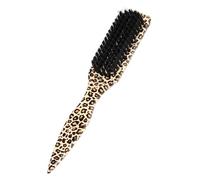 Spazzola per baffi a tema esotico, lunghezza 20 cm, impugnatura ergonomica, per salone o uso individuale, spazzola da barba alla moda