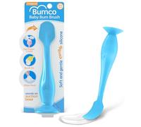 Spazzola per bambini con applicatore per pannolino originale, in morbido silicone flessibile, regalo unico, colore: blu