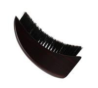 Spazzola per Barba a Mezzaluna in Legno di Faggio, Setole | Barba e Baffi, Uso Domestico e Preparazione alla Rasatura, Design Vintage Elegante, Delicata sulla Pelle