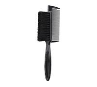 Spazzola per barba a setole double face pettine per capelli pulizia spazzolatura strumento per lo styling neroBella e intelligente