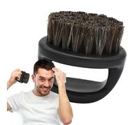 Spazzola per barba con setole di cinghiale - Spazzola per barba per acconciature da uomo,Styling dei capelli per il viso per applicazione di olio e balsamo, adatto a casa, in viaggio e al