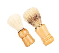 Spazzola per Barba in Legno e Nailon, 2 Pezzi per Uomini | Cura e Styling della Barba, Uso in Salone o Casa, Set da Due Pezzi, per Routine Quotidiana