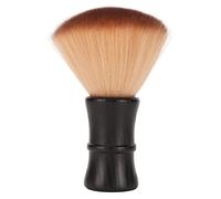 Spazzola per barba uomo Spazzola per capelli in nylon morbido con manico in legno Spazzola per barba per la pulizia dei capelli in salone per uso domestico in viaggio (Nera)