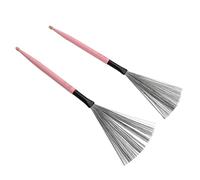 Spazzola per Batteria, Spazzola Portatile Compatta per Batteristi (Rosa)