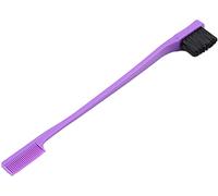 Spazzola per bordi dei capelli Controllo su entrambi i lati 2 in 1 per il controllo dei bordi e la spazzola per capelli confezione combinata per la casa e in movimento, viola scuro professionale
