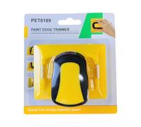Spazzola per bordi Spazzola per rifinitura in plastica sui bordi per pavimenti da parete, progetti 12x9 cm Giallo Due cuscinetti ricambio per pittura murale