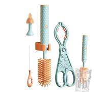 Spazzola per bottiglia in silicone - strumento di pulizia della ricarica impermeabile, da viaggio | Adatto per il detergente per biberon di paglia per capezzoli per le mamme per utilizzare un design