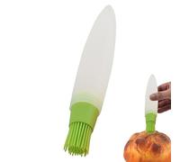 Spazzola per bottiglie di olio, in silicone, con pennello, portatile, per conservare l'olio d'oliva e contenitore per condimenti per insalata, cucina e barbecue