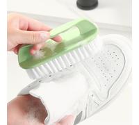 Spazzola per Bucato Domestica Multiuso a Setole Morbide, Pulitore di Scarpe in Plastica, Colore Verde