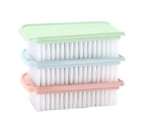 Spazzola per bucato in plastica per morbidi 3 pezzi (blu / verde / rosa)