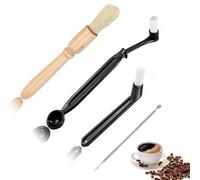 Spazzola per Caffè,4 Pcs Pennello Pulizia Macchina Caffè Spazzolino Macchina Caffe Caffè Pulizia Della Macchina del Caffè Spazzola per Bean grain Coffee Tool Barista Casa Cucina Ufficio
